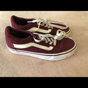 Maroon vans
